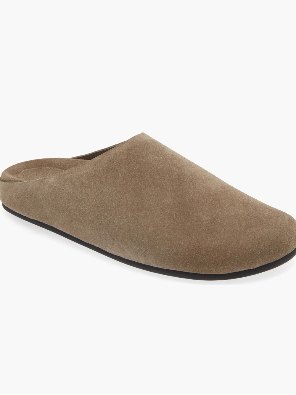 Jeffrey Campbell Taupe Suede Slip-On Mule